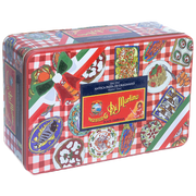 CB LATTA D&G Special Edition ML Pasta di Gragnano 5 x 500 gr – Metalowy zestaw pudełkowy 5 x 500 g makaronów IGP + 2 puszki pomidorów + 2 autorskie obrusiki D&G bez tła