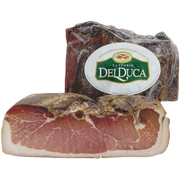 Speck Del Duca affettato 200 gr – Wędzony udziec wieprzowy w plasterkach 200 g bez tła