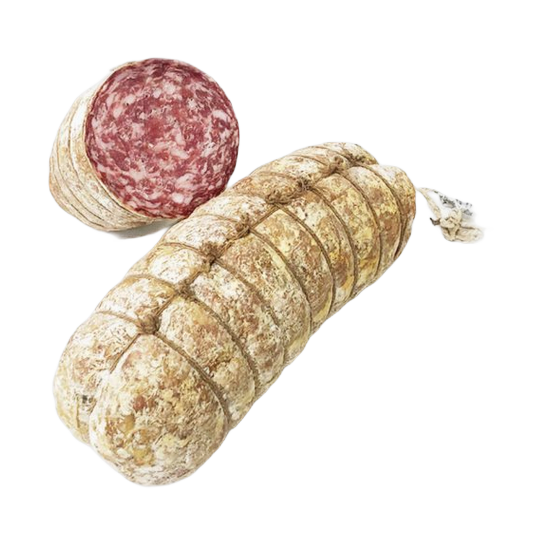 Sopressa nostrana veneta Eustacchio 1/2 – Włoski salceson wenecki - połówka bez tła