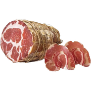 Coppa stagionata affettato 200 gr – Karkówka dojrzewająca w plasterkach 200 g bez tła