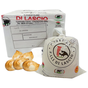 Mozzarella di Bufala DOP affumicata reg. Campania – Wędzona mozzarella z mleka bawolego z reg. Kampania. TOP JAKOŚĆ! KARTON 1 kg: 4 opak x (5 szt o wadze 50 g) bez tła