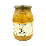 Pacchetelle di Pomodorino Giallo Campano 1 kg – Żółte pomidorki spod Wezuwiusza w słoiku 1 kg bez tła
