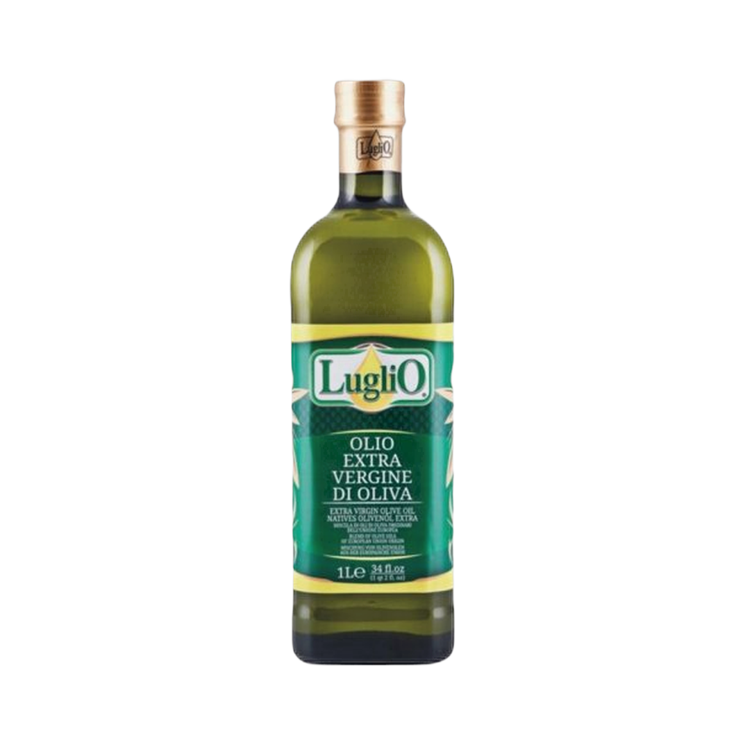 Olio di oliva extravergine Luglio 1l – Oliwa z oliwek extravergine. KARTON 12 SZT bez tła