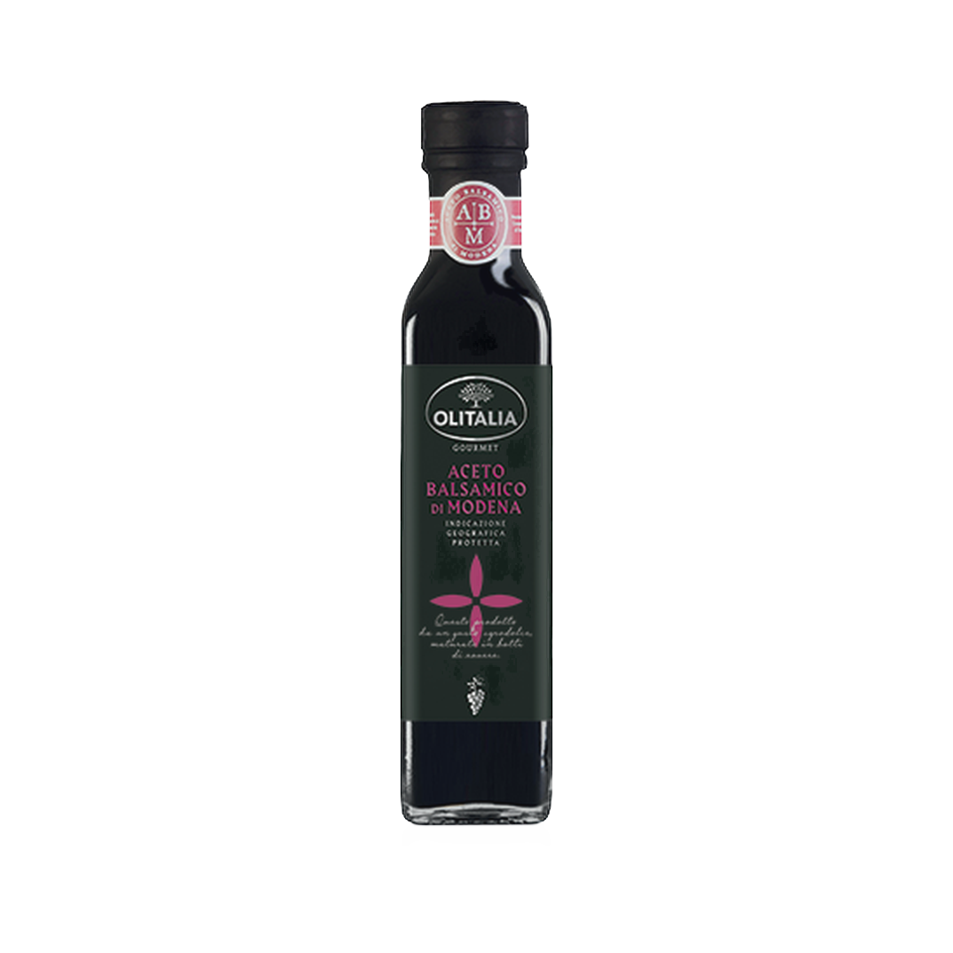 Aceto balsamico di Modena IGP 1-grappolo 250 ml Olitalia – Ocet balsamiczny z Modeny IGP Olitalia 250 ml bez tła