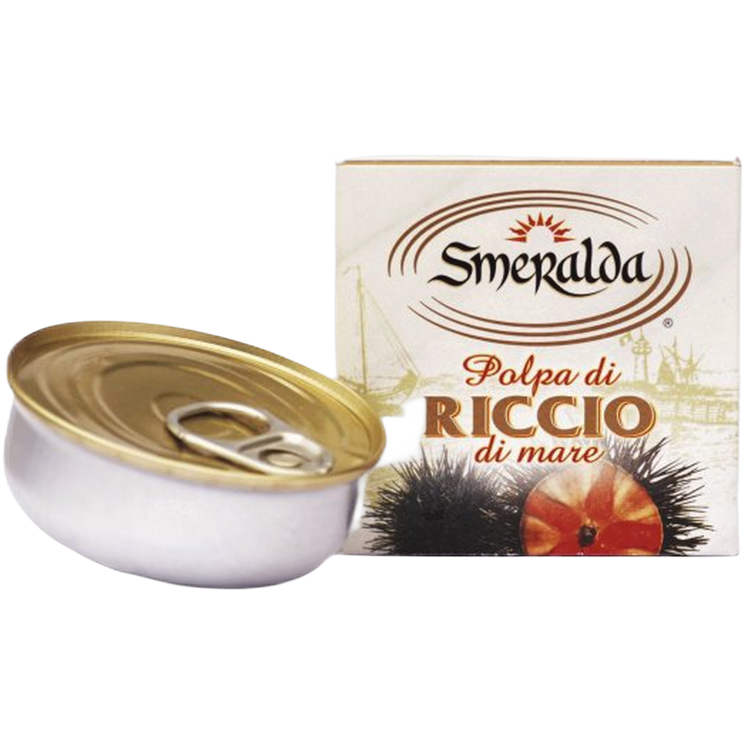 Polpa di riccio sterilizzata gr.70. Ikra z jeżowca 70 g bez tła