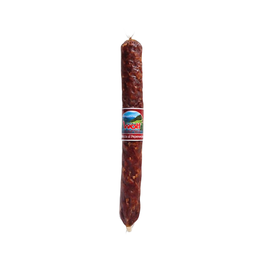 Salsiccia Piccante Sauris ca. 0,5 kg – Pikantna kiełbaska Sauris ok. 0,5 kg bez tła