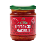 Peperoncini macinati in olio extravergine di oliva 170 gr – Pasta z ostrych papryczek peperoncino w oliwie z oliwek 170 g bez tła