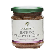 Battuto di olive leccino con acciughe e capperi 180 gr – Pasta z oliwek leccino z anchois i kaparami 180 g bez tła