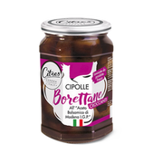 Cipolle borretane all' aceto balsamico IGP 540 gr – Cebulki borretane w occie balsamicznym IGP 540 g bez tła