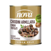 Chiodini armillaria funghi trifolati gold 850 ml – Opieńki miodowe w oleju 850 ml bez tła