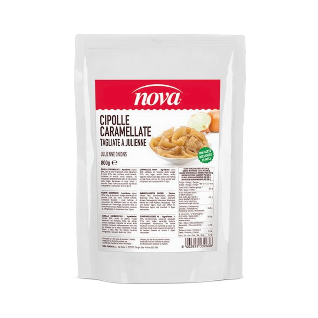 Cipolle caramellate 800 gr – Karmelizowana grillowana cebula w piórkach 800 g bez tła