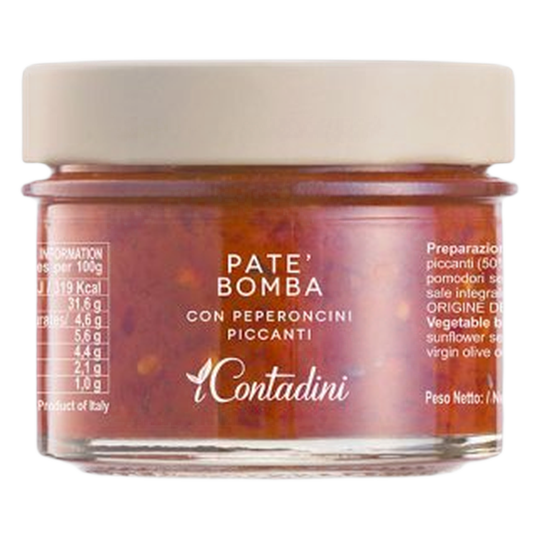 Pate Bomba 100g x 6 pz – Pasta z ostrych papryczek 100 g x 6 szt bez tła