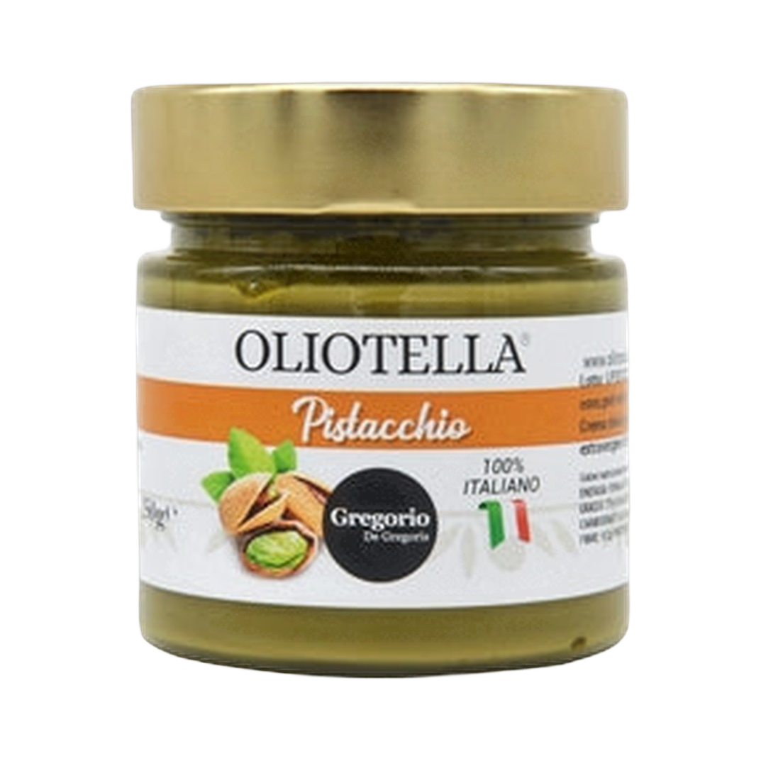 Oliotella Crema Pistacchio 250 gr – Rzemieślniczy krem pistacjowy 250 g bez tła