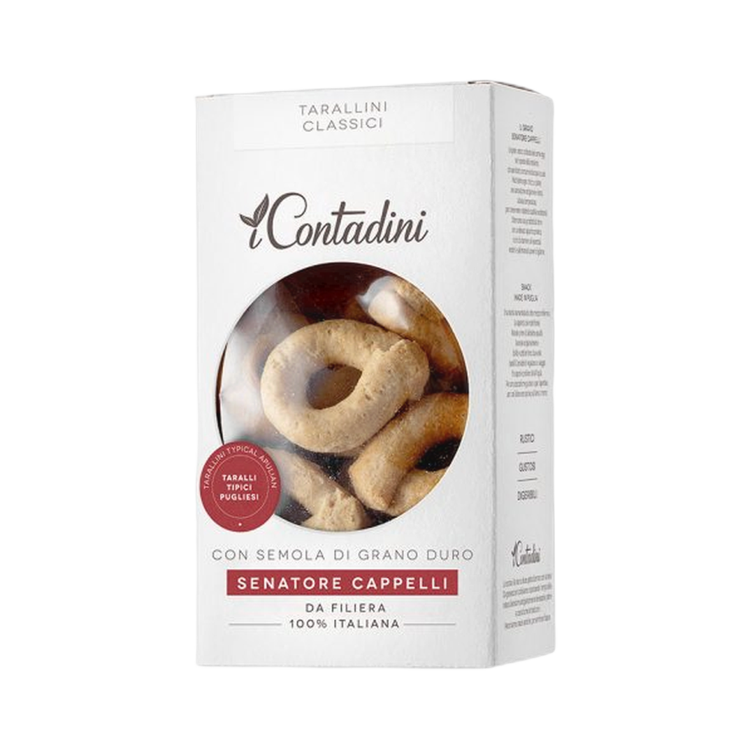 Tarallini Classici 250 gr – Włoska przekąska o klasycznym smaku 250 g bez tła