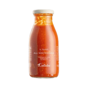 Sugo all'amatriciana 250 gr – Sos pomidorowy z guanciale i serem pecorino 250 g bez tła