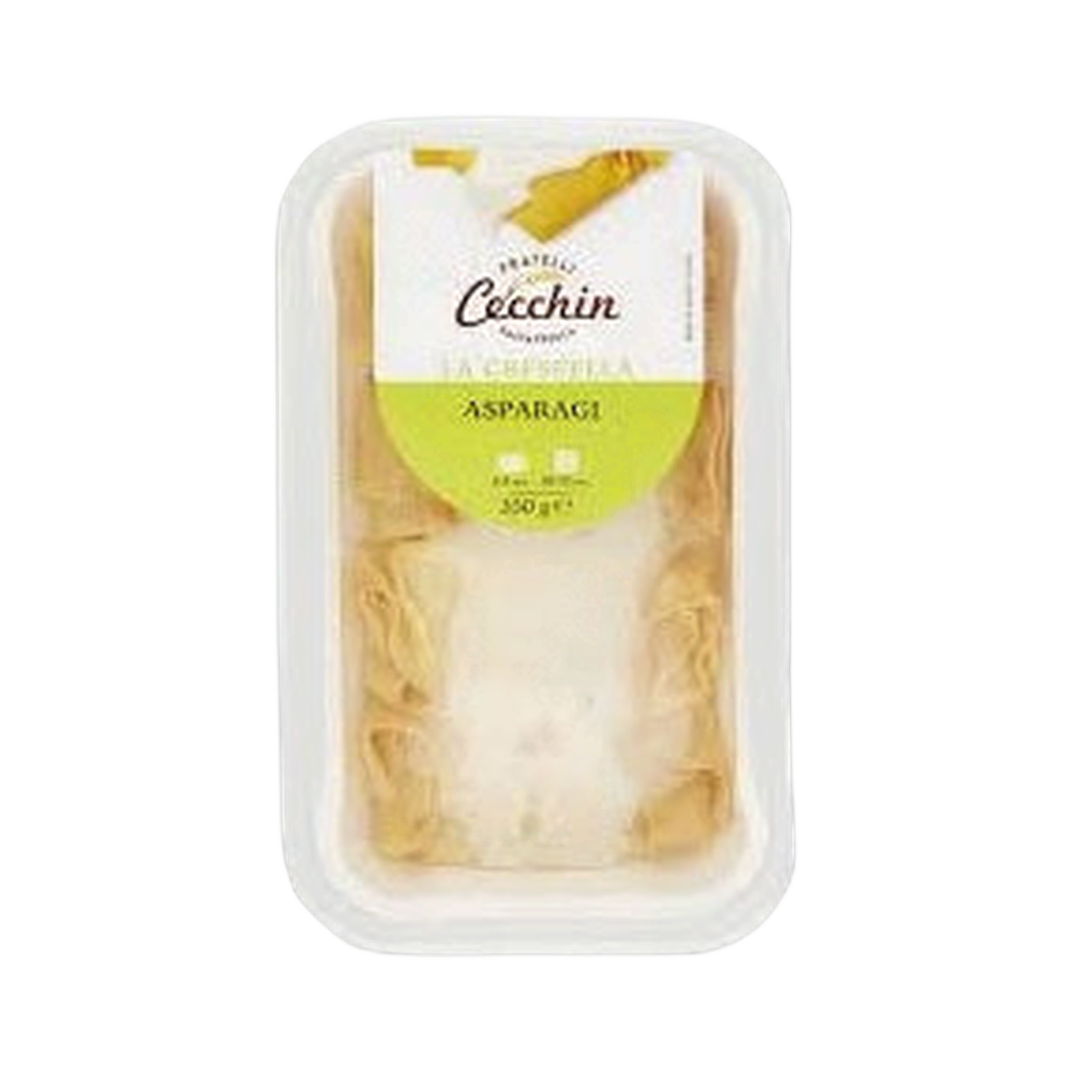 Gambuti Crespelle asparagi e asiago 350 g – Naleśniki z nadzieniem szparagowym z serem Asiago 350 g bez tła