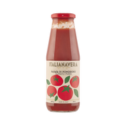 Passata di Pomodoro Classica 680 g – Italianavera. Aksamitna passata ze świeżych włoskich pomidorów 400 g bez tła