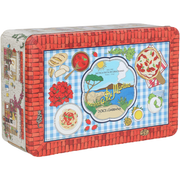 CB LATTA D&G CASA ITALIANA ML Pasta di Gragnano 5 x 500 gr – Metalowy zestaw pudełkowy 5 x 500 g makaronów IGP z Gragnano + autorski fartuszek D&G bez tła