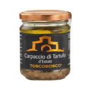 Carpaccio di Tartufo nero reg. Toscana – Plasterki czarnej trufli z regionu Toskania, słoiczek 90 gr bez tła