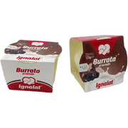 Burratina al tartufo Ignalat 125 gr x8 – Burrata z truflą z regionu Apulia 125 g x 8 sztuk bez tła