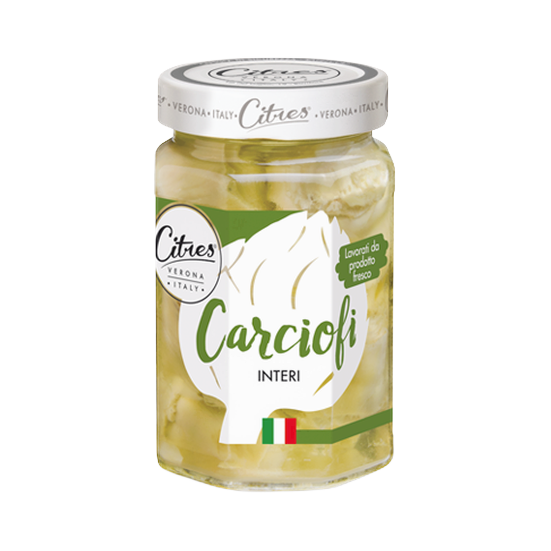 Carciofi interi 520 gr – Karczochy w całości 520 g bez tła