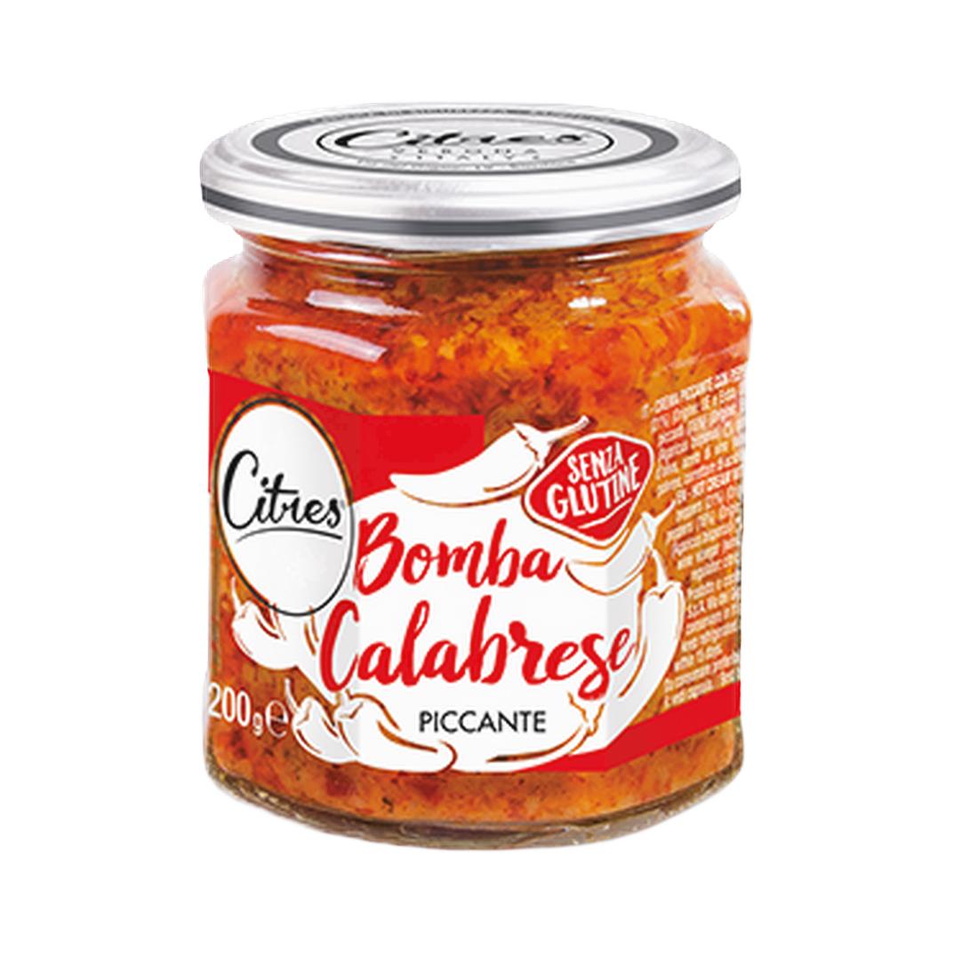 Bomba Calabrese 980 gr – Pikantny krem z papryki z papryczką peperoncino 980 g bez tła