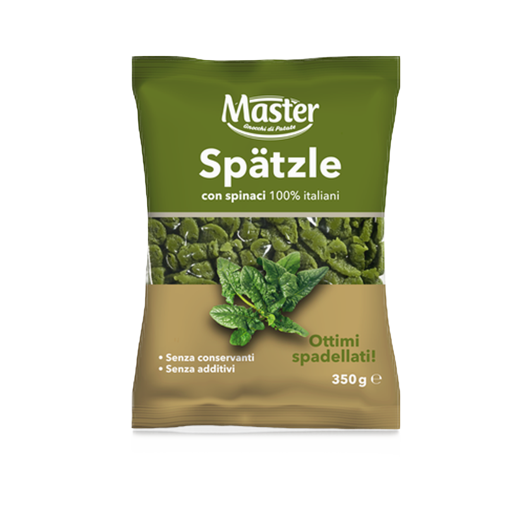 Gnocchi di patate freschi Master 350 g – Świeże ziemniaczane kluseczki szpinakowe bez tła