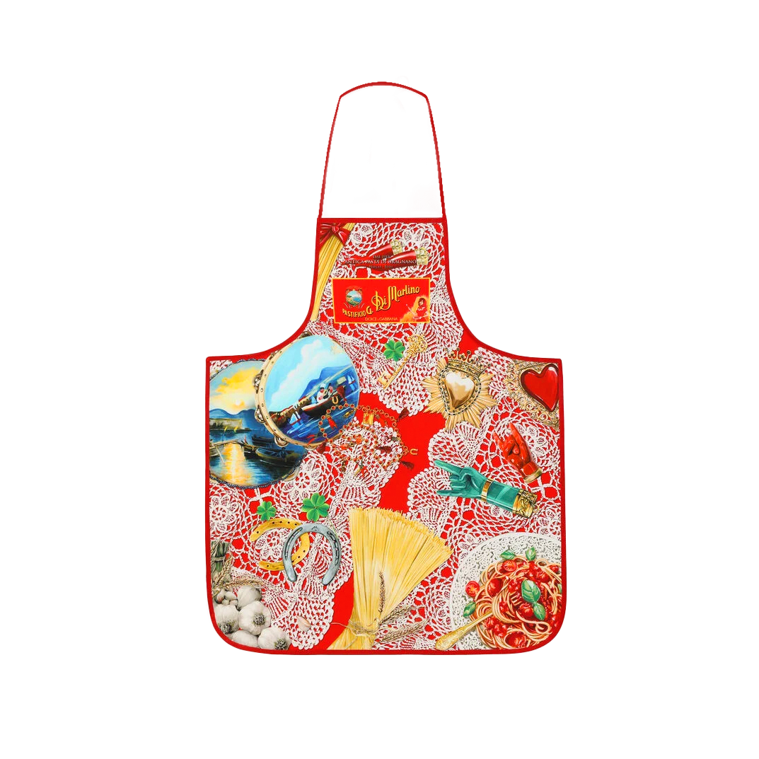 Dolce & Gabbana Portafortuna – kolekcjonerska puszka z makaronami Pasta di Gragnano IGP 5 × 500 g + fartuszek D&G