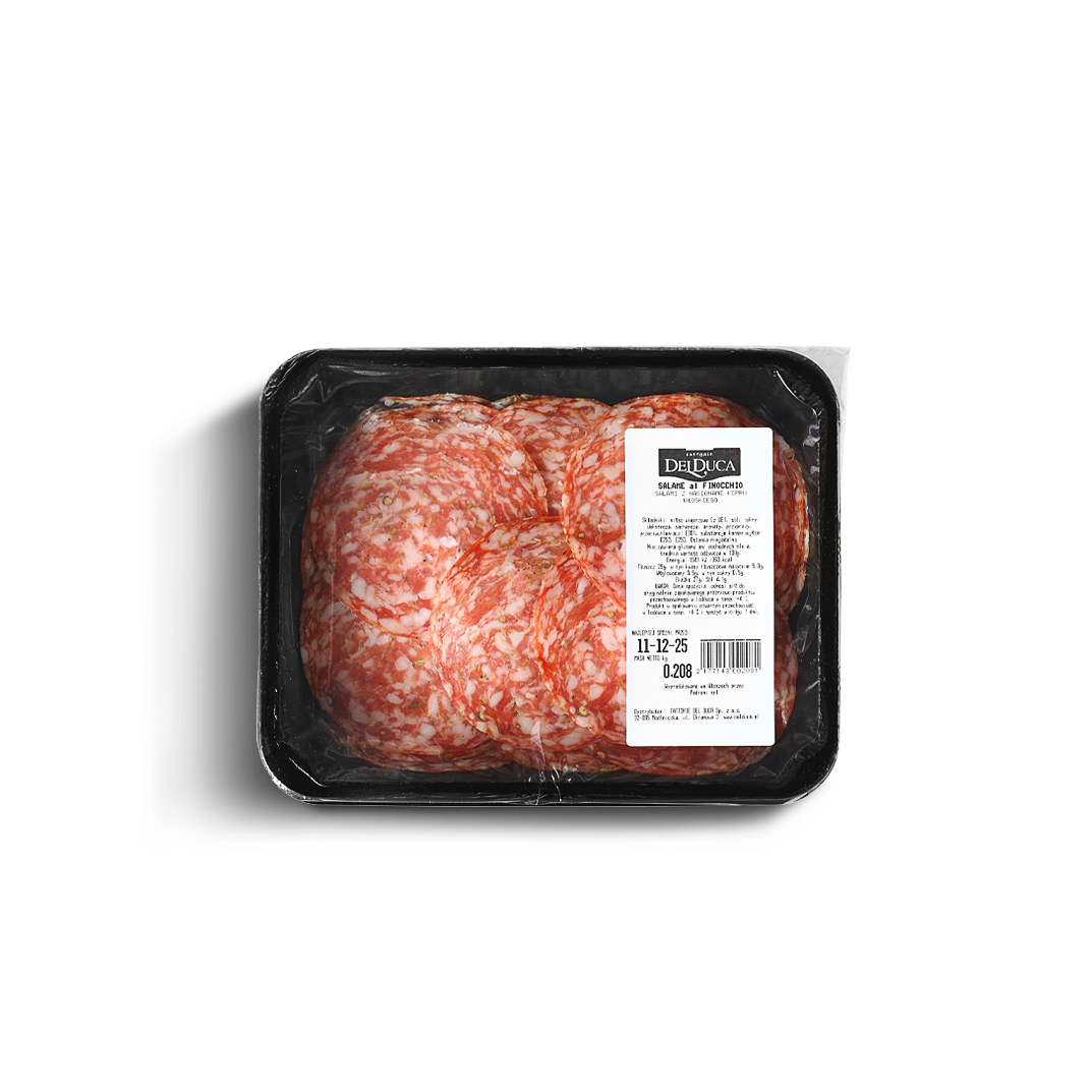 Salame al Finocchio – salami z koprem włoskim w plastrach 200 g