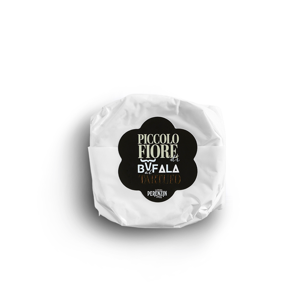 Piccolo Fiore di Bufala al Tartufo – ser z mleka bawolego z czarną truflą 250 g
